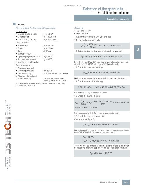 FLENDER gear units - DS TECH