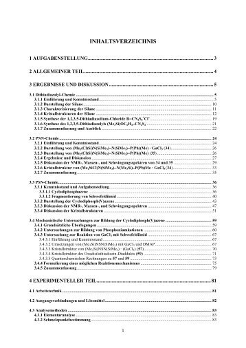 Synthese neuer Cyclodiphosph(V)azene - Anorganische Chemie ...