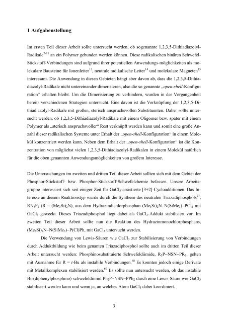 Synthese neuer Cyclodiphosph(V)azene - Anorganische Chemie ...