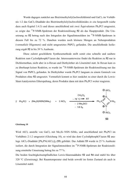 Synthese neuer Cyclodiphosph(V)azene - Anorganische Chemie ...