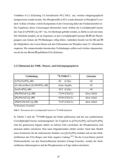 Synthese neuer Cyclodiphosph(V)azene - Anorganische Chemie ...