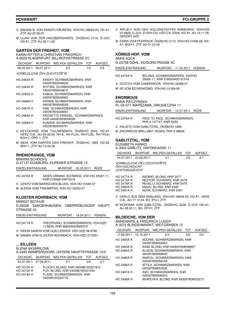 internationales zuchtreglement der fci - Ãƒâ€“sterreichischer ...