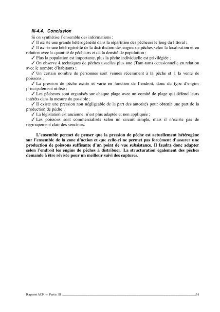 Étude de l'état des lieux de la partie nord du lac Tanganyika dans le ...