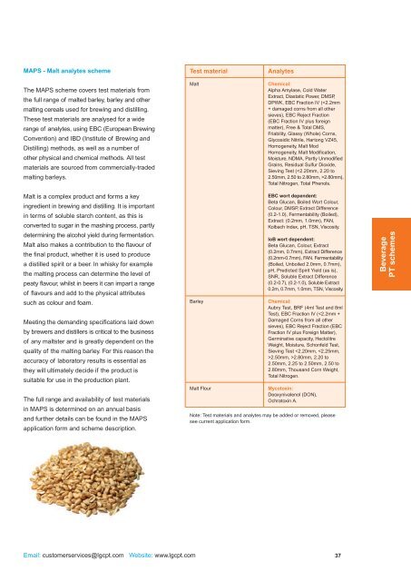 Proficiency testing catalogue - LGC Standards