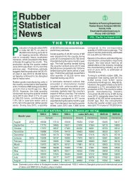 Rubber Statistical News - Online Rubber Clinic - Rubber Board