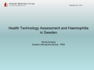 HTA and haemophilia in Sweden - EHC