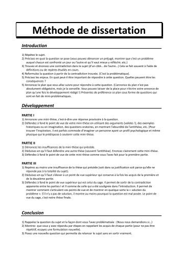 Dissertation mthode