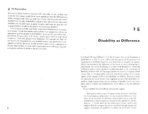 The Social Construction of Disability - Moodle