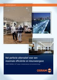 Het perfecte alternatief voor een maximale efficiÃ«ntie en ... - Osram