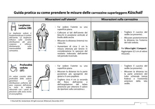 Guida pratica su come prendere le misure delle ... - Invacare