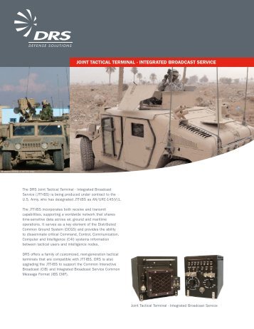 Joint Tactical Terminal - Integrated Broadcast Service (JTT-IBS)