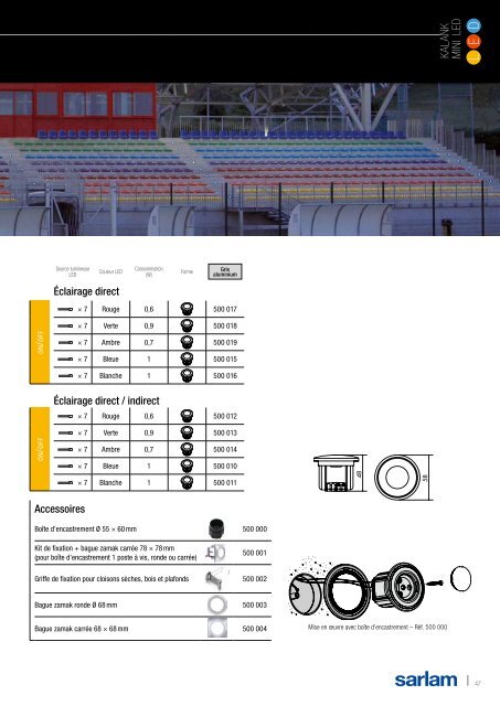 Catalogue LED Sarlam - Legrand