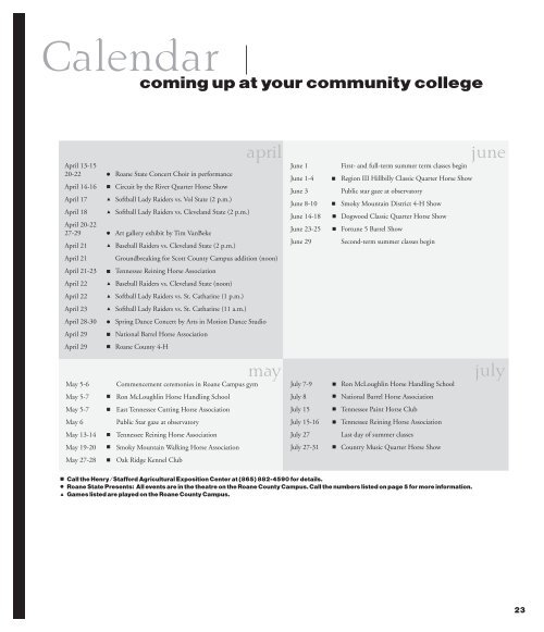 Alumni Magazine.indt - Roane State Community College