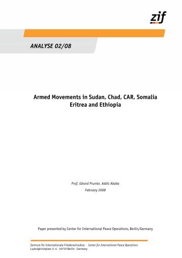 Armed Movements in Sudan, Chad, CAR, Somalia Eritrea and ...