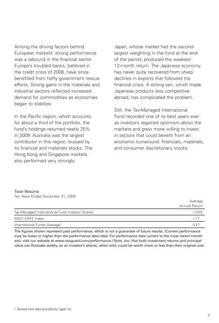 Vanguard Tax-Managed International Fund Annual Report ...