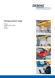 Demag product range - Poduri rulante