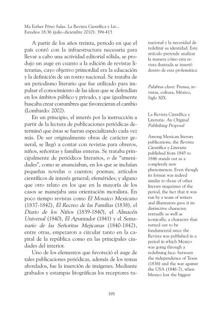 La Revista cientÃ­fica y literaria - Estudios â Revista de ...