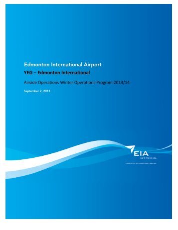 YEG â Edmonton International Edmonton International Airport