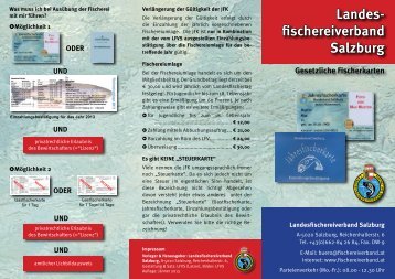 Gesetzliche Fischerkarten - Landesfischereiverband Salzburg