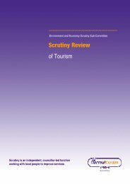 Scrutiny Review of Tourism - Centre for Public Scrutiny