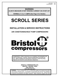 Bristol Scroll Compressors - Desco Energy