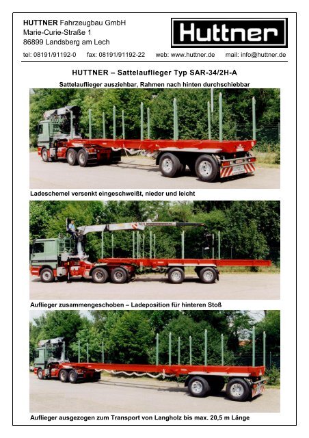 SAR-34/2H-A - Huttner Fahrzeugbau GmbH