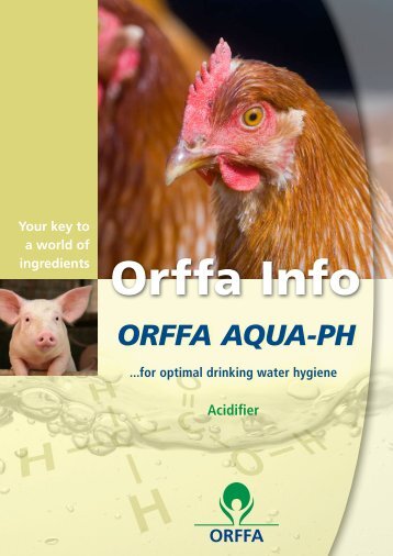 Orffa Aqua-pH is an acidifier containing the following ingredients