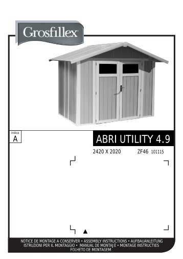 ABRI UTILITY 4.9 - Grosfillex Garden Home