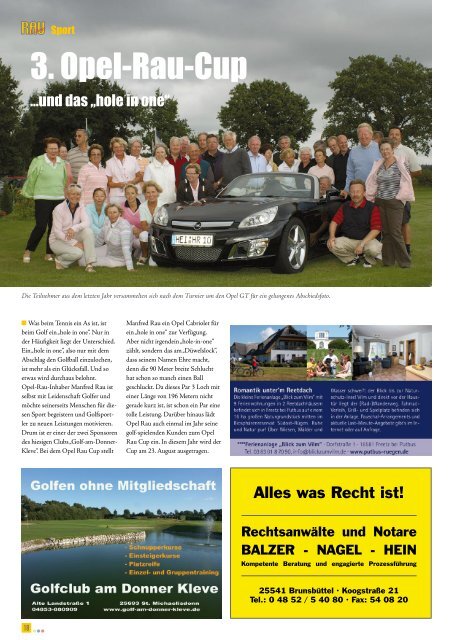 30 Jahre Autohaus Rau - Autohaus Manfred Rau