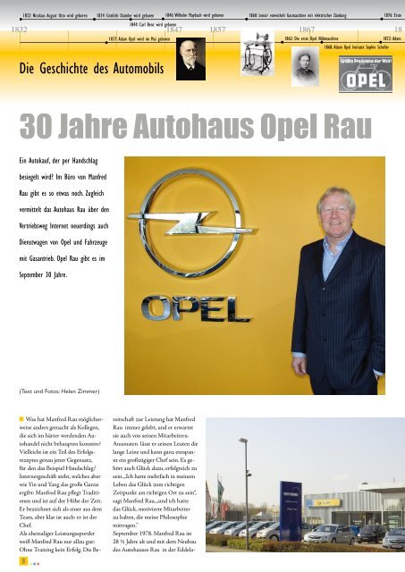 30 Jahre Autohaus Rau - Autohaus Manfred Rau