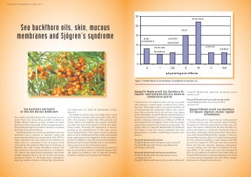 Sea buckthorn oils, skin, mucous membranes and SjÃƒÂ¶gren's syndrome