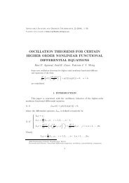 oscillation theorems for certain higher order nonlinear ... - doiSerbia