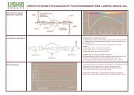 specifications techniques et fonctionnement des lampes xenon uxl