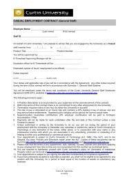 CASUAL EMPLOYMENT CONTRACT - Human Resources - Curtin ...