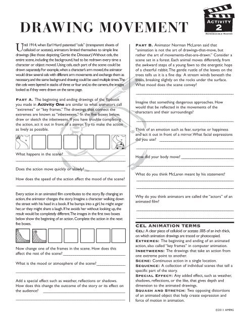 CREATING MOVEMENT FRAME by FRAME - Academy of Motion ...