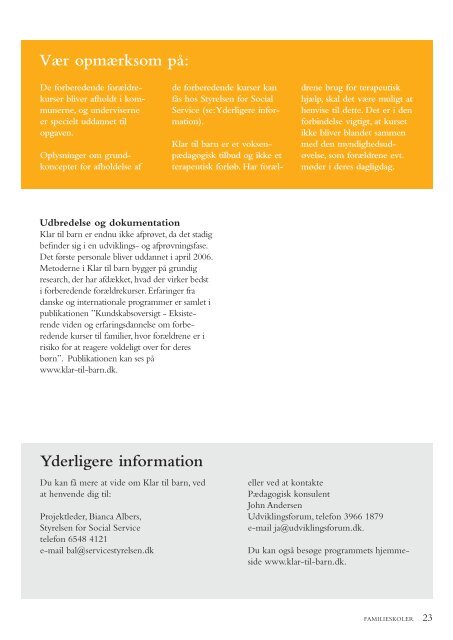 Yderligere information - Socialstyrelsen