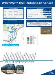 Gautrain bus routes