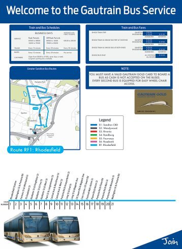 Gautrain bus routes