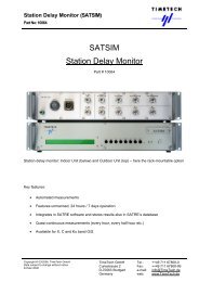 SATSIM Station Delay Monitor - TimeTech GmbH