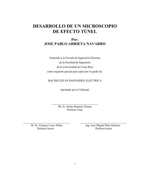 Jose Pablo Arri ... scopio de Efecto Tunel.pdf - Universidad de Costa ...