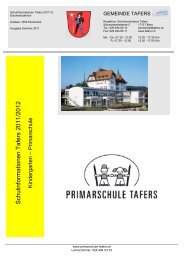 Schulinfo 2011-12-NEU - Primarschule Tafers