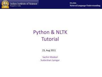 Python & NLTK Tutorial