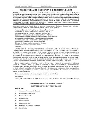 secretaria de hacienda y credito publico - Orden JurÃ­dico Nacional