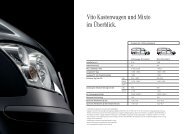 Datenblatt Vito Mixto und Kastenwagen - Mercedes-Benz Deutschland