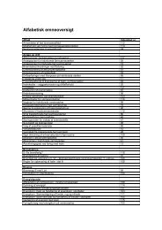 Alfabetisk indholdsfortegnelse / Table of contents sorted by topic