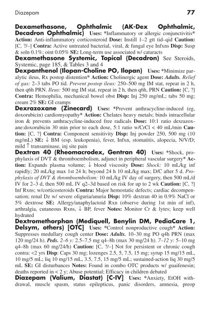 Clinician's Pocket Drug Reference 2008