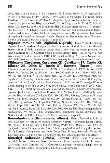 Clinician's Pocket Drug Reference 2008