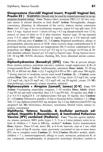 Clinician's Pocket Drug Reference 2008