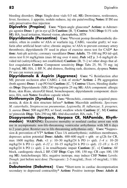 Clinician's Pocket Drug Reference 2008