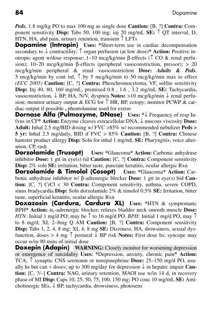 Clinician's Pocket Drug Reference 2008